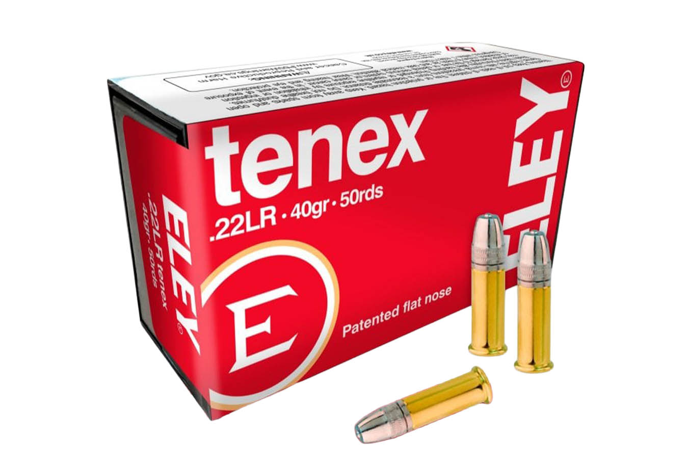 Eley 22LR 40gr Flat Nose tenex 50/Box
